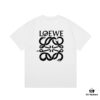 LOEWE* Loewe * Loose Fit Printed Logo Design Spring-Summer New Round Neck Fashion Short Sleeve T-Shirt, Comfortable and Stylish Unisex Wear