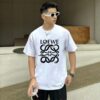 LOEWE* Loewe * Loose Fit Printed Logo Design Spring-Summer New Round Neck Fashion Short Sleeve T-Shirt, Comfortable and Stylish Unisex Wear