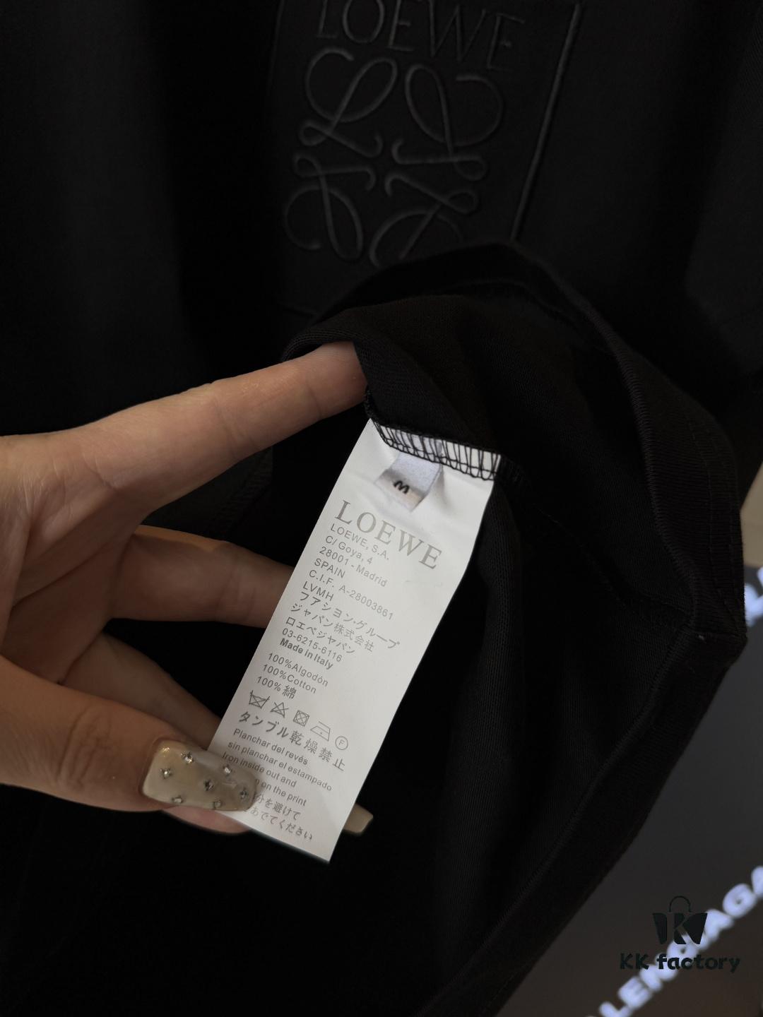 LOEWE x Spirited Away Collaboration Flame Embroidered Doll Washed Cotton T-Shirt