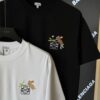 LOEWE X Suna Fujita 25SS Rabbit Embroidered Heavyweight 300g Short Sleeve T-Shirt (Top Version, Distinguished from Standard Stock)