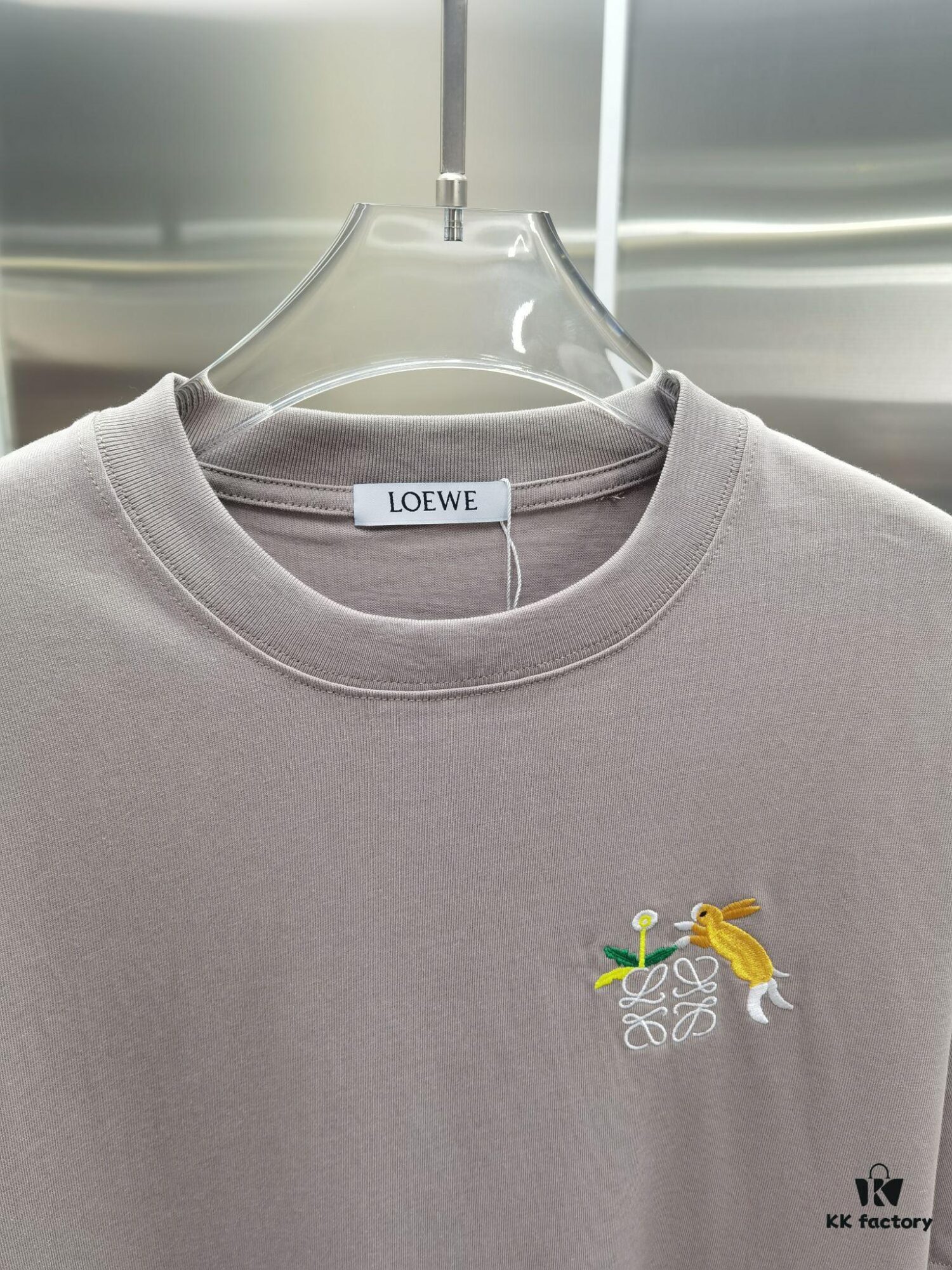 Loewe Embroidered Short Sleeve T-Shirt (Top Quality Version, Different from Standard Stock)