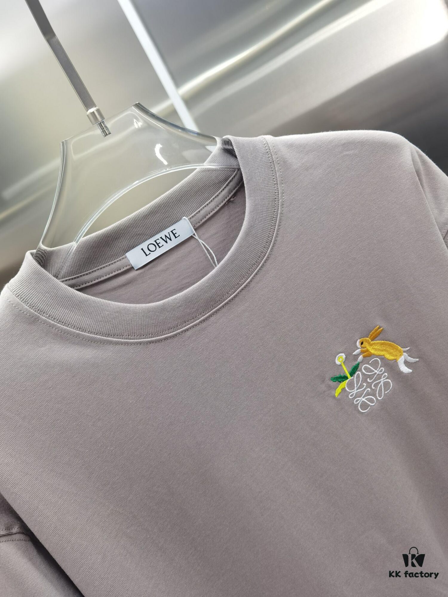 Loewe Embroidered Short Sleeve T-Shirt (Top Quality Version, Different from Standard Stock)