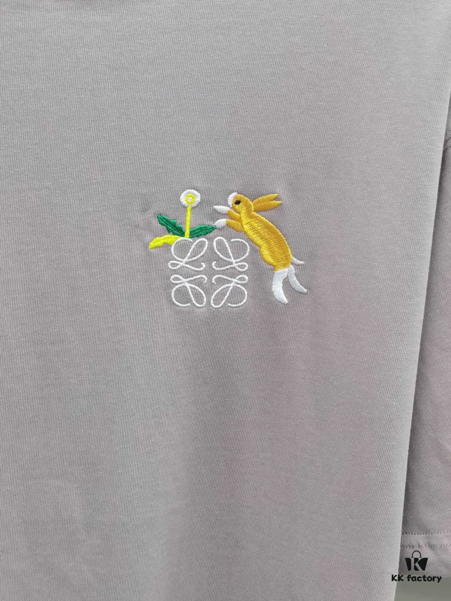 Loewe Embroidered Short Sleeve T-Shirt (Top Quality Version, Different from Standard Stock)
