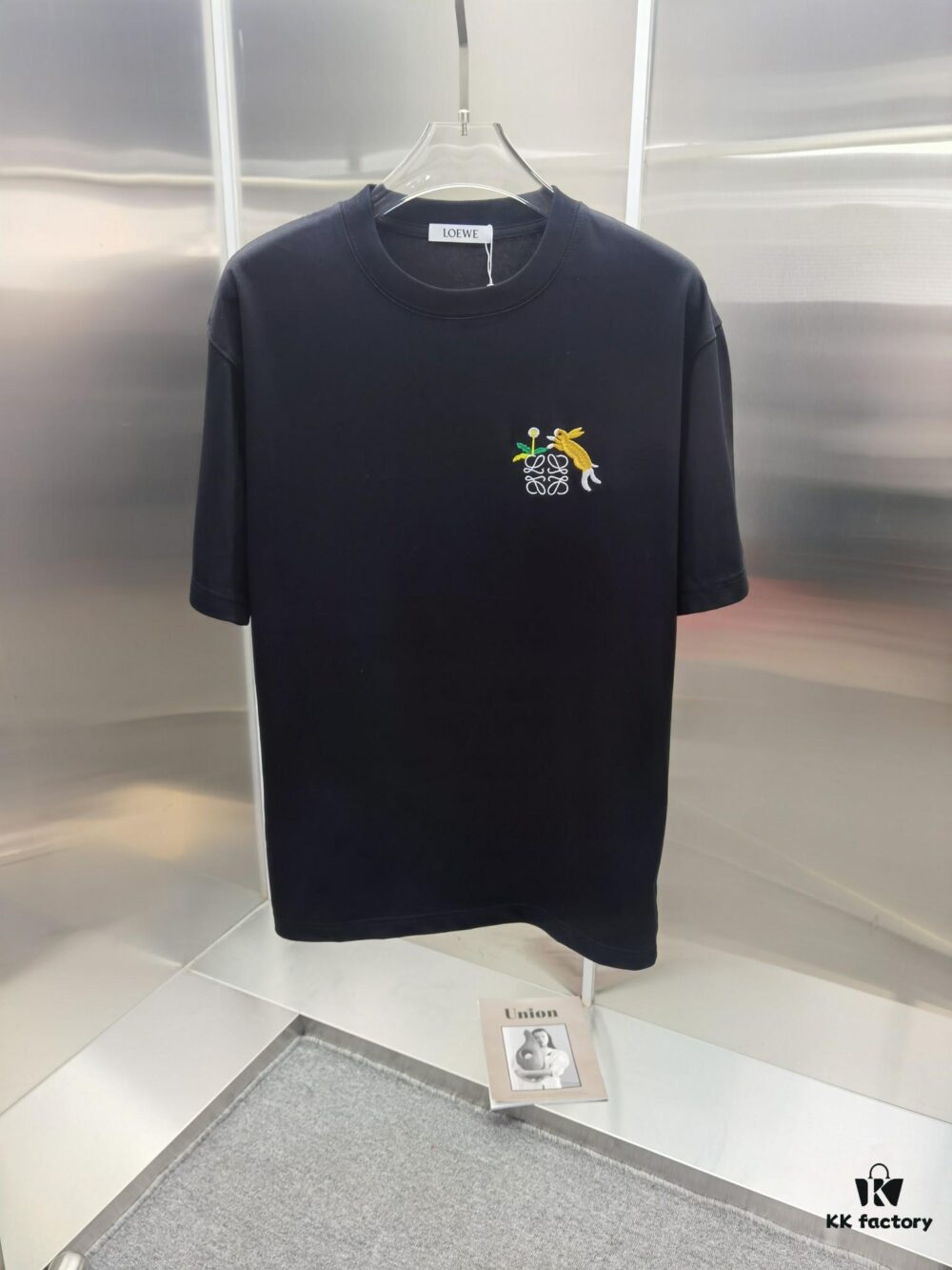 Loewe Embroidered Short Sleeve T-Shirt (Top-tier Quality, Distinguished from Standard Version)