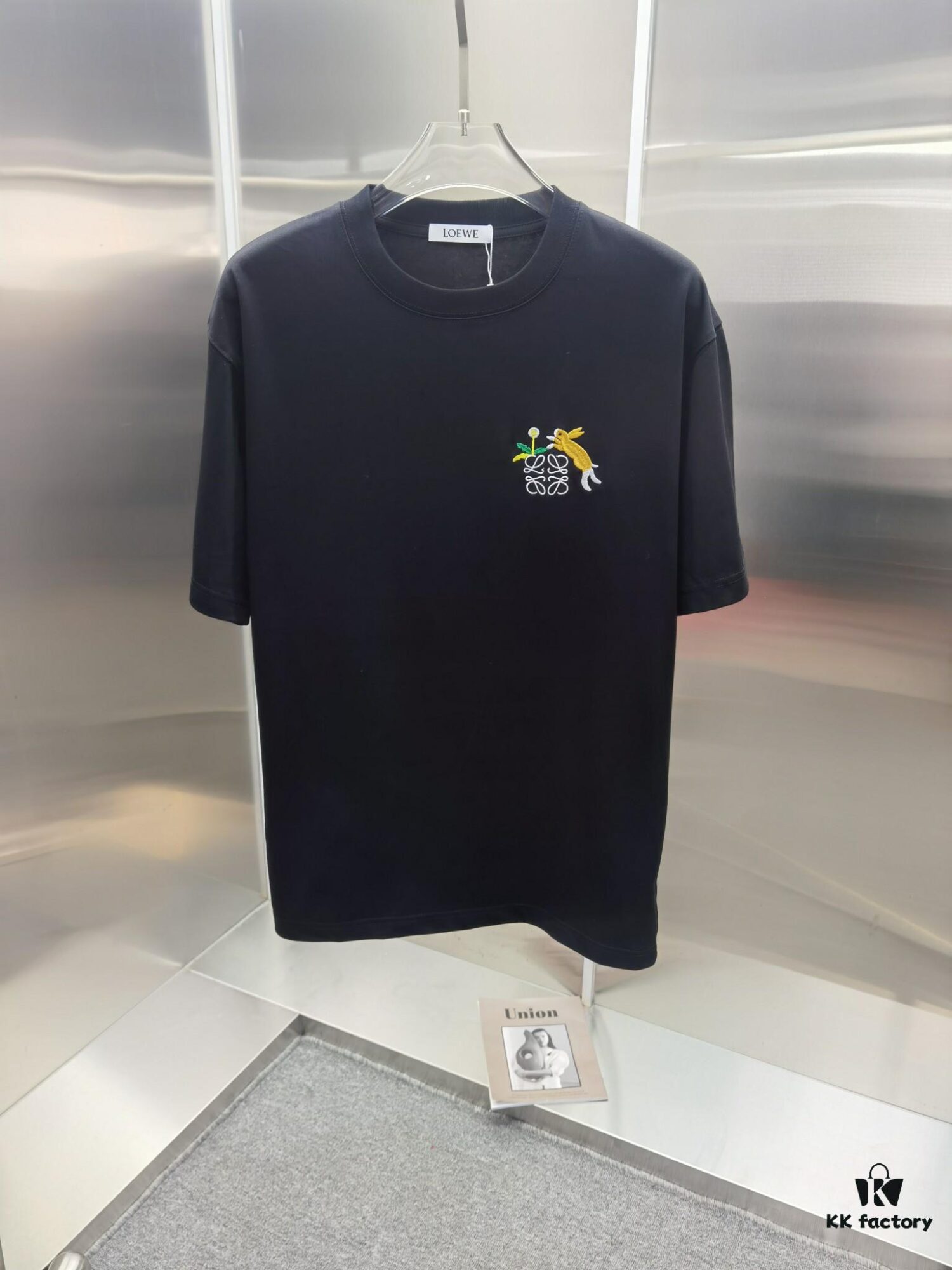 Loewe Embroidered Short Sleeve T-Shirt (Top-tier Quality, Distinguished from Standard Version)