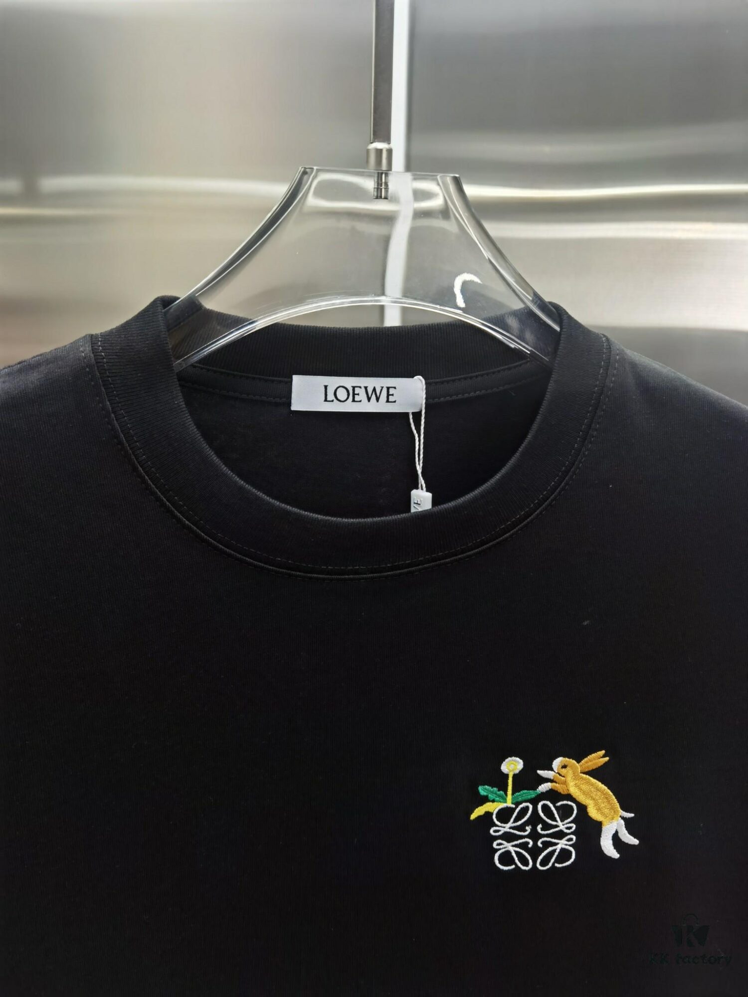 Loewe Embroidered Short Sleeve T-Shirt (Top-tier Quality, Distinguished from Standard Version)
