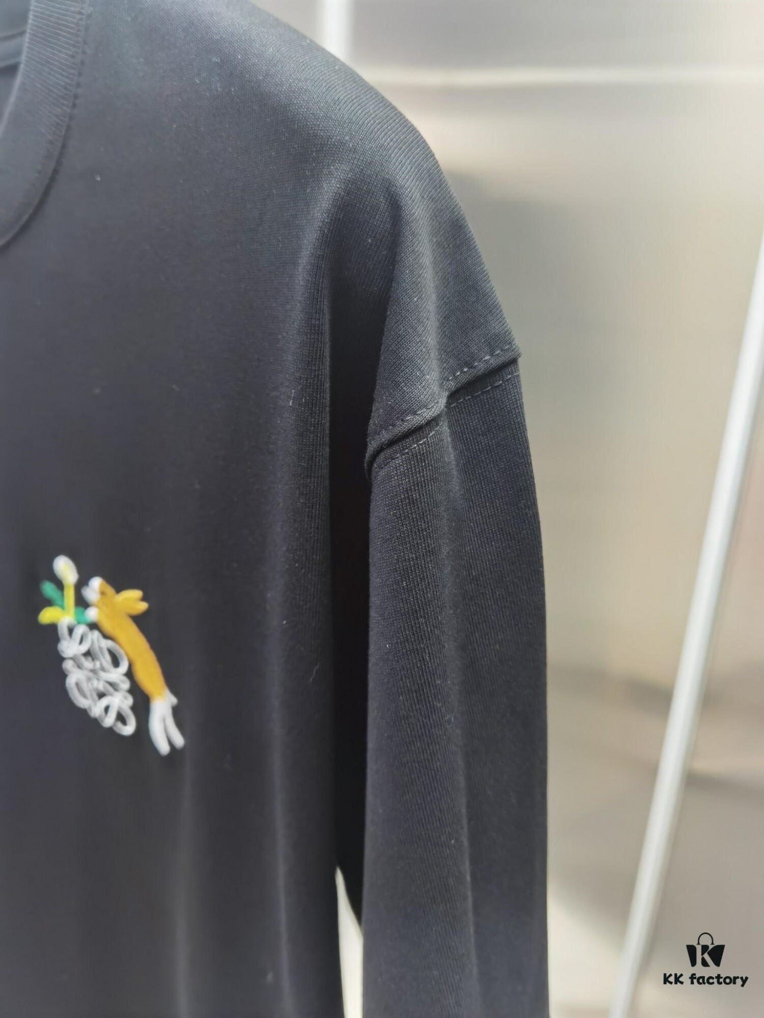 Loewe Embroidered Short Sleeve T-Shirt (Top-tier Quality, Distinguished from Standard Version)