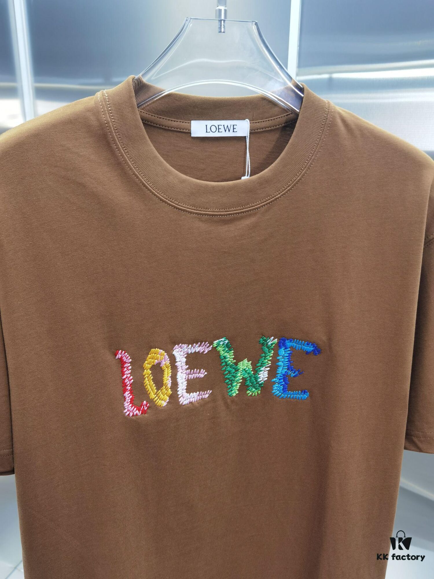 Loewe Embroidered Short Sleeve T-Shirt (Top Quality Version, Distinct from Standard)