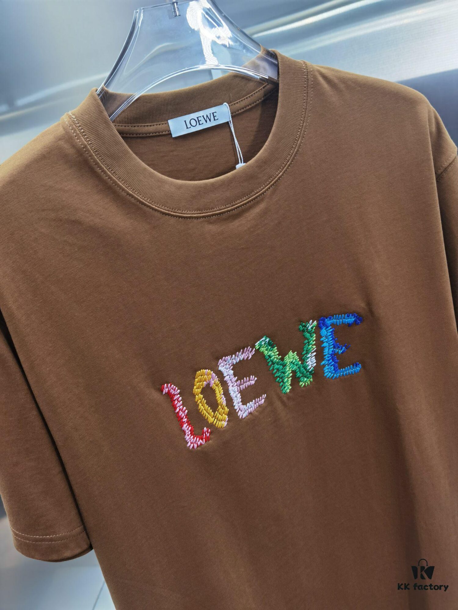 Loewe Embroidered Short Sleeve T-Shirt (Top Quality Version, Distinct from Standard)
