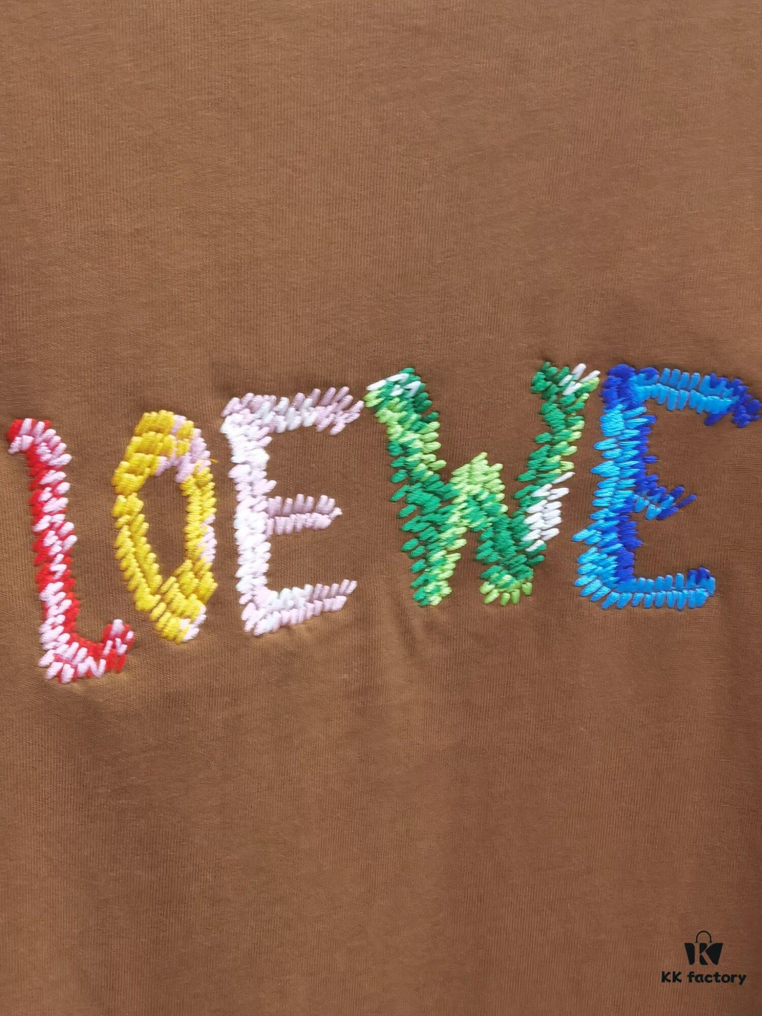 Loewe Embroidered Short Sleeve T-Shirt (Top Quality Version, Distinct from Standard)