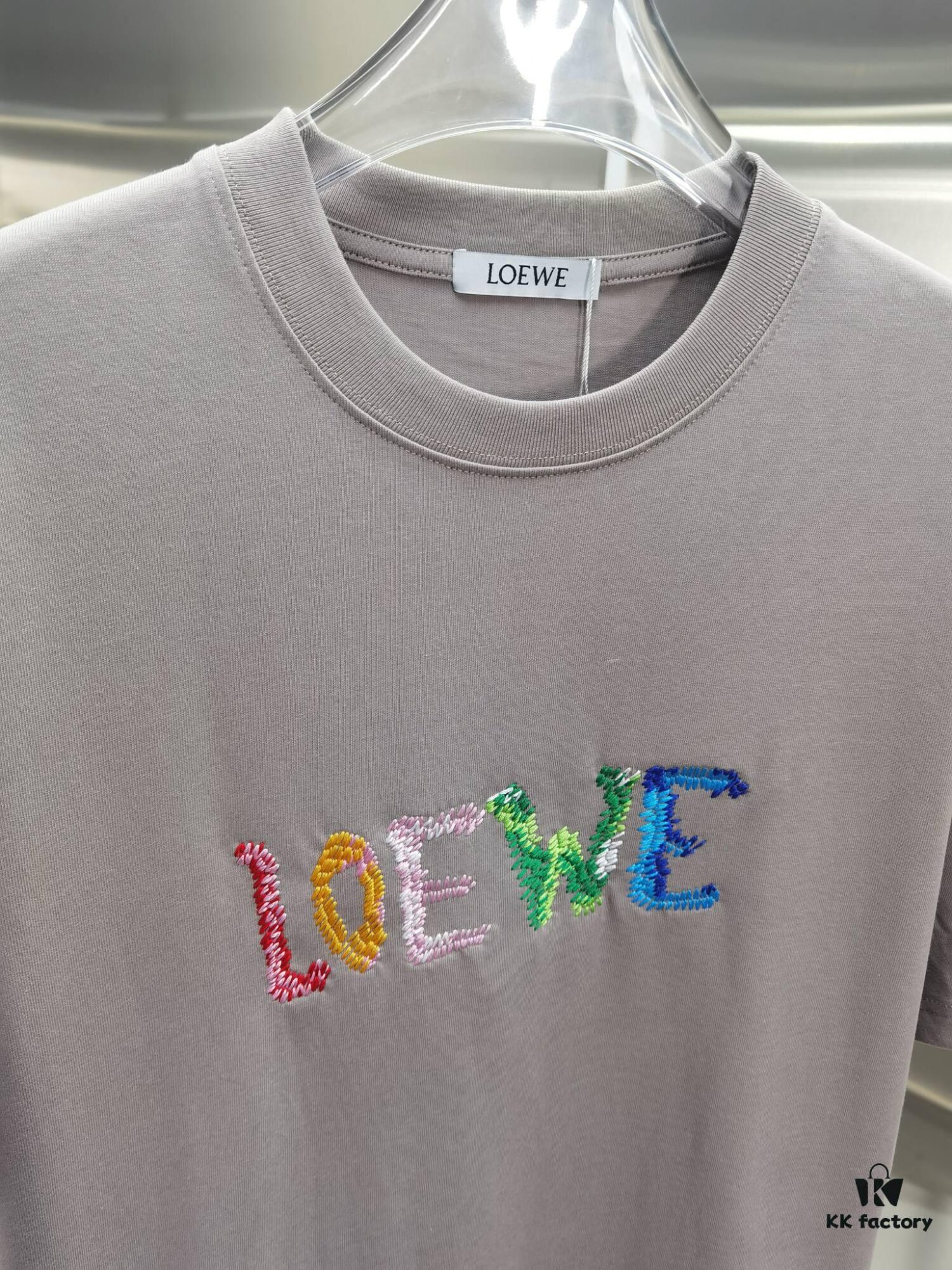 Loewe Embroidered Short Sleeve T-Shirt (Top Quality Version, Different from Common Stock)