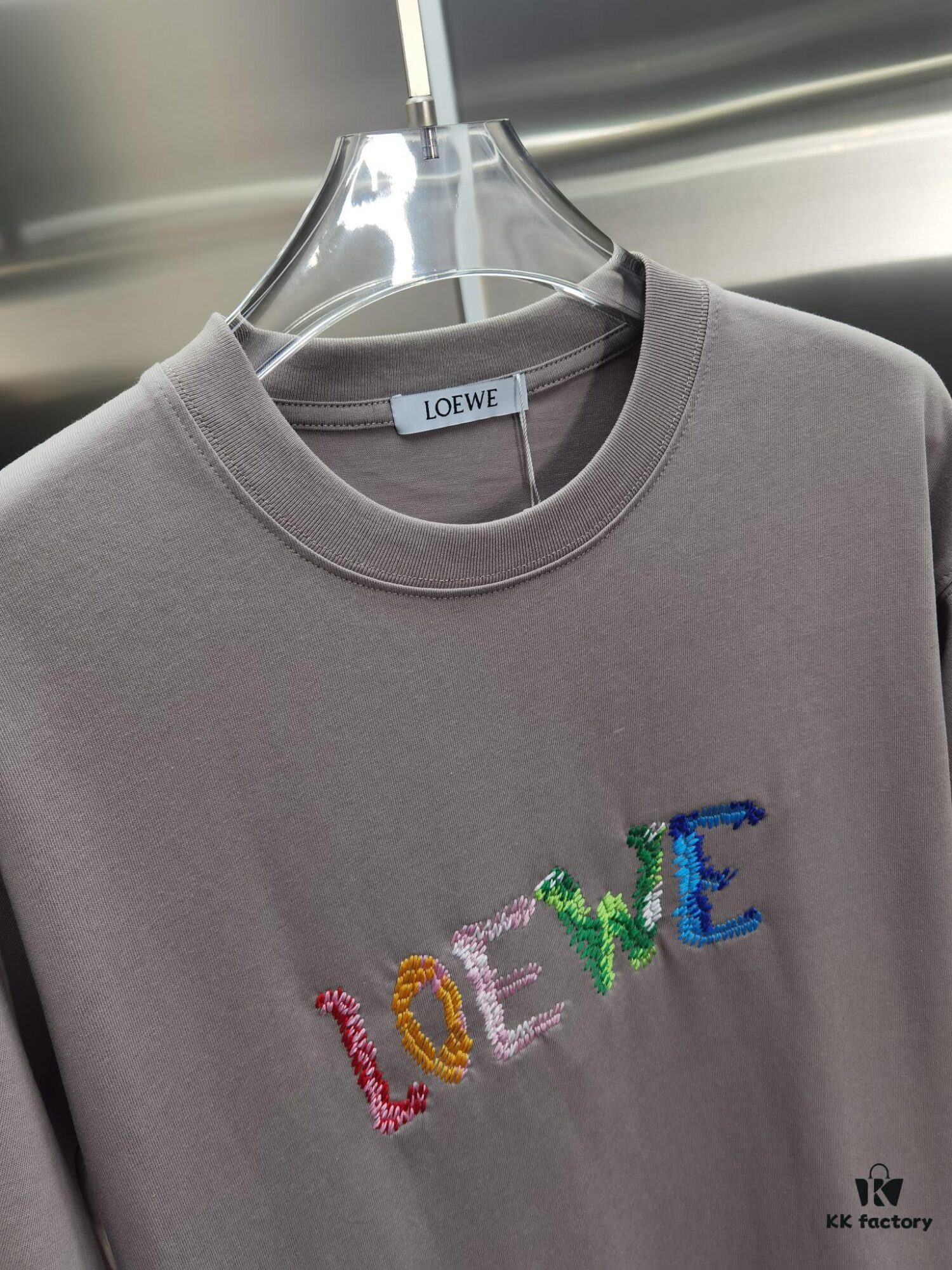 Loewe Embroidered Short Sleeve T-Shirt (Top Quality Version, Different from Common Stock)