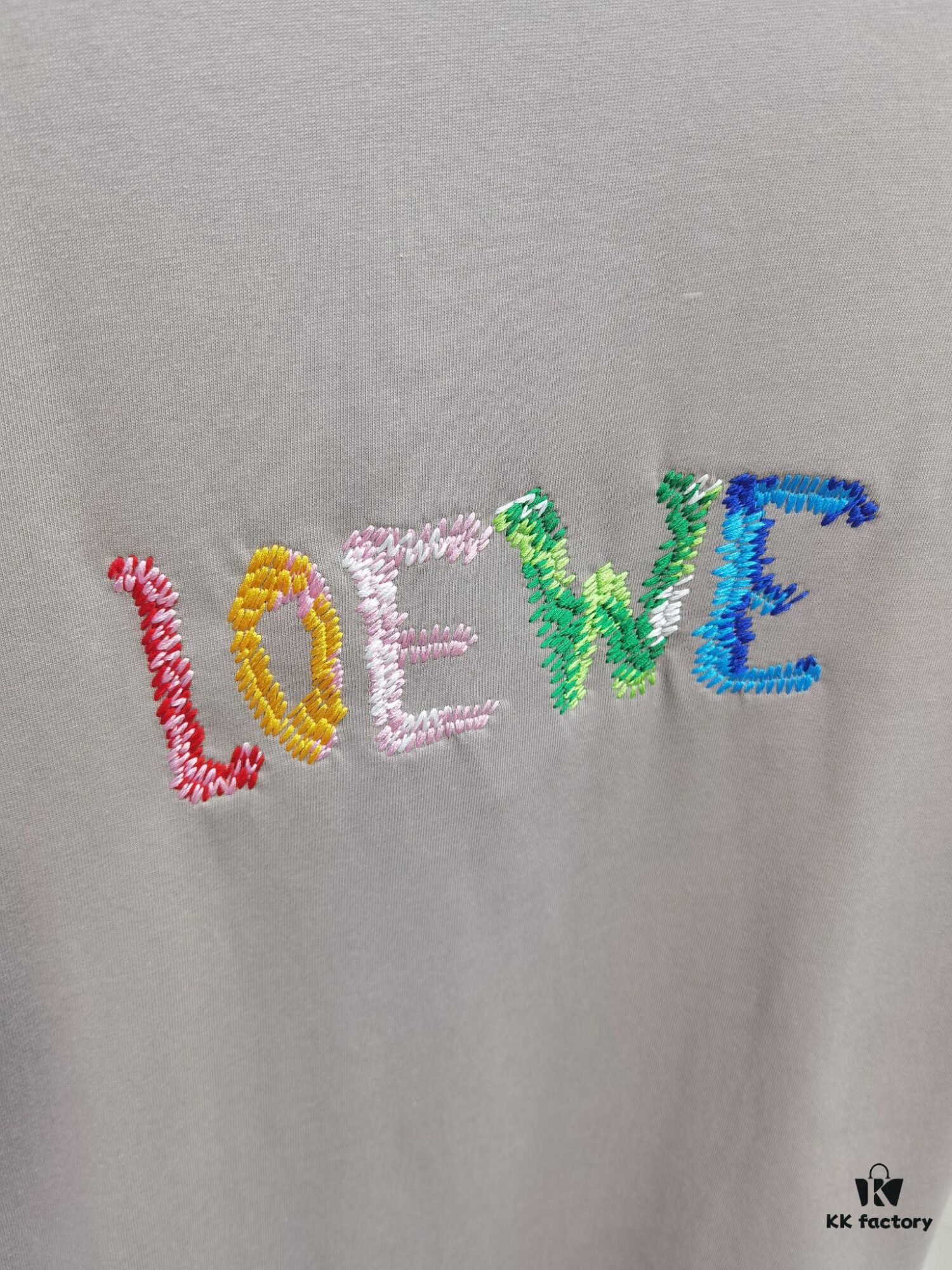 Loewe Embroidered Short Sleeve T-Shirt (Top Quality Version, Different from Common Stock)