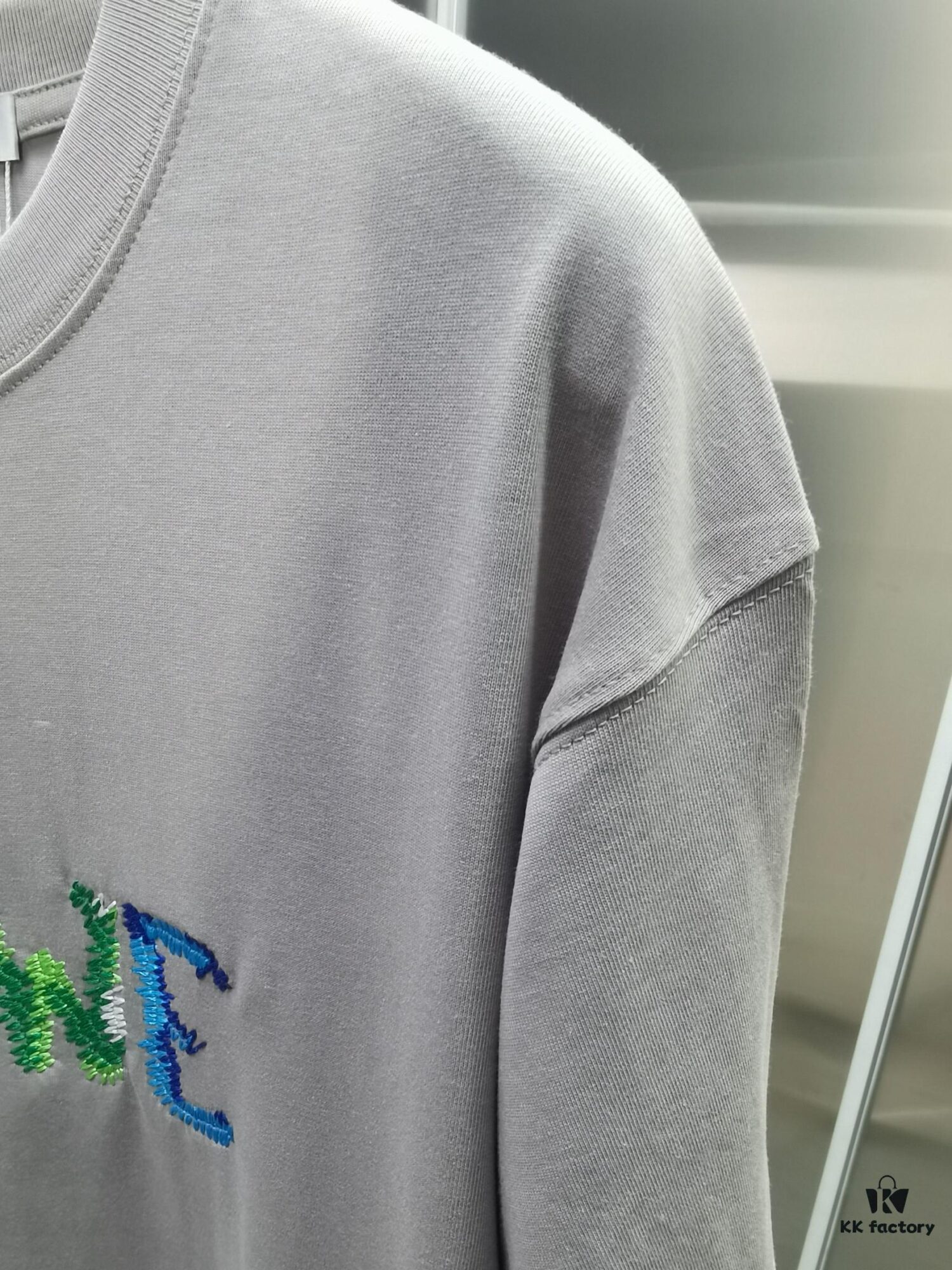 Loewe Embroidered Short Sleeve T-Shirt (Top Quality Version, Different from Common Stock)