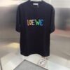 Loewe Embroidered Short Sleeve T-Shirt (Premium Embroidery Version, Distinct from Standard Stock) Unisex Design