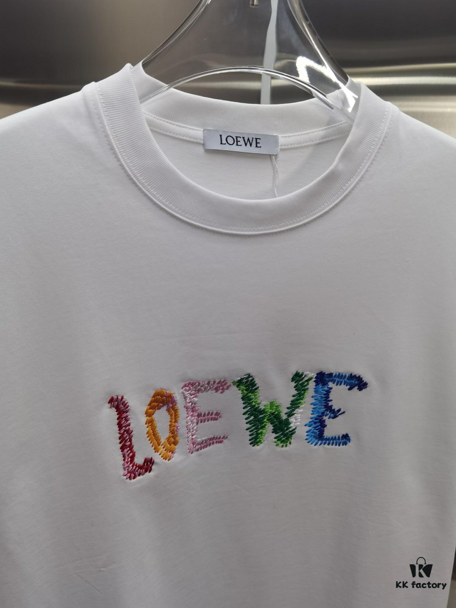 Loewe Inspired Short Sleeve T-Shirt (Embroidered Premium Version, Distinct from Standard Market Offerings)