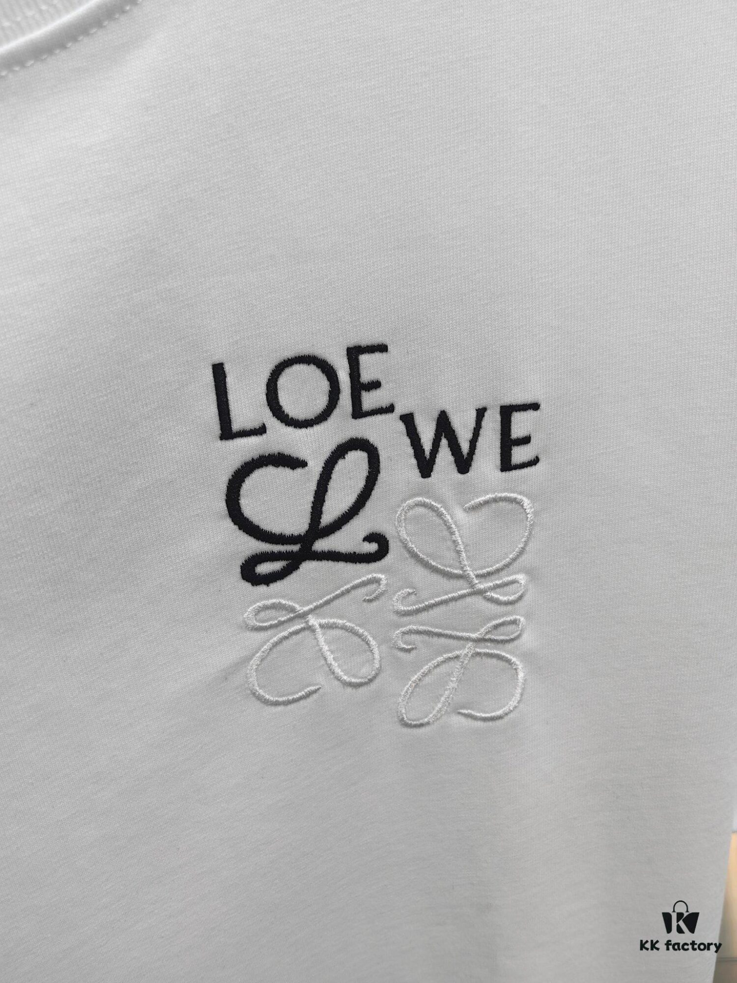 Loewe Embroidered Short Sleeve T-Shirt (Top Quality Version, Distinct from Standard)