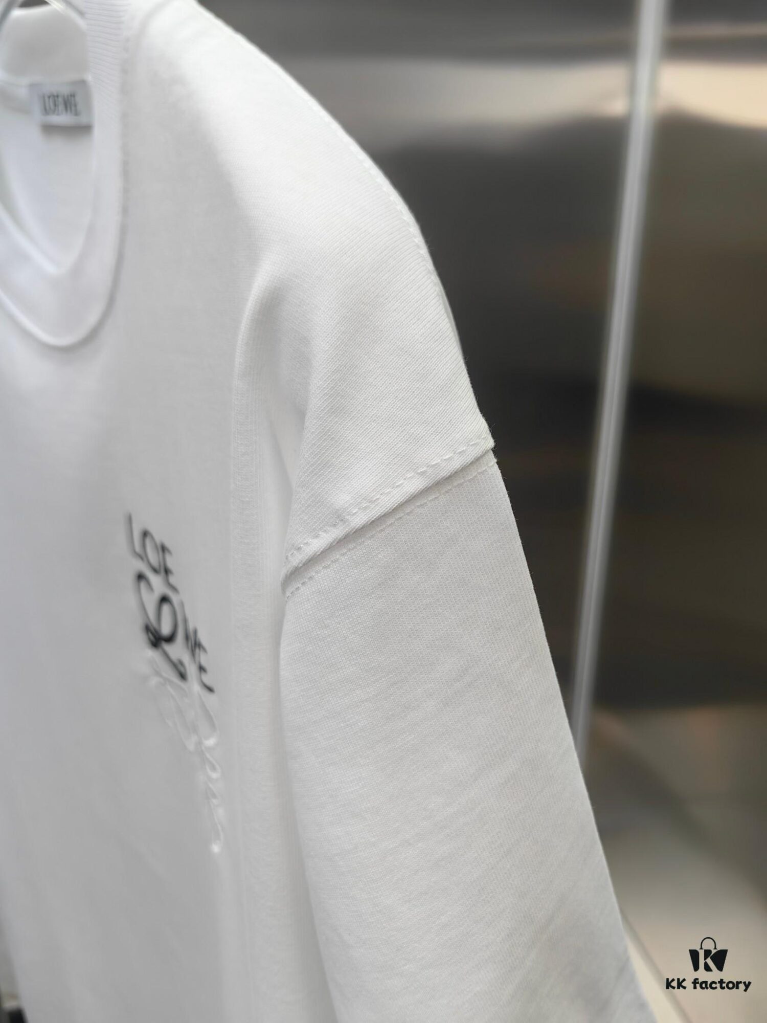 Loewe Embroidered Short Sleeve T-Shirt (Top Quality Version, Distinct from Standard)