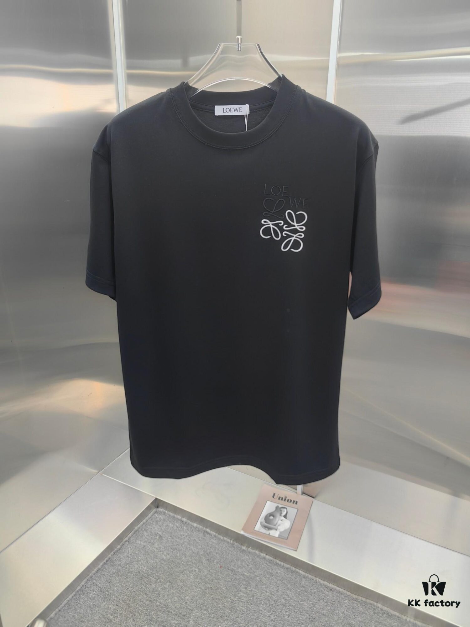 Loewe Embroidered Short Sleeve T-Shirt (Premium Version, Distinct from Standard Stock) - Unisex Design