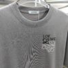 Loewe Embroidered Short Sleeve T-Shirt (Top-tier Version, Distinct from Standard Stock) Unisex 100% Cotton Heavyweight Double Yarn Tee