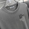 Loewe Embroidered Short Sleeve T-Shirt (Top-tier Version, Distinct from Standard Stock) Unisex 100% Cotton Heavyweight Double Yarn Tee