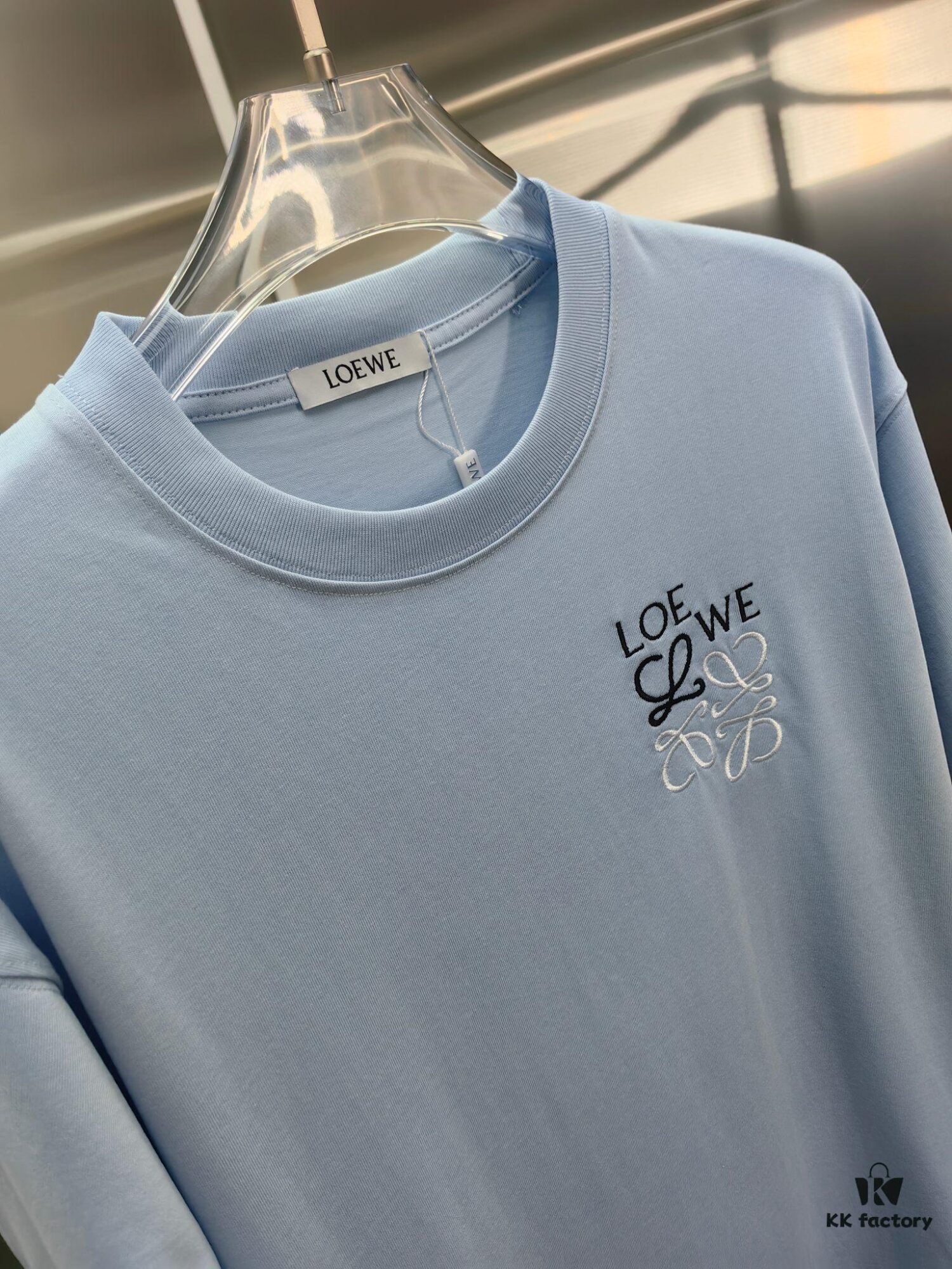 Loewe Embroidered Short Sleeve T-Shirt (Premium Version, Distinguished from Standard Stock)