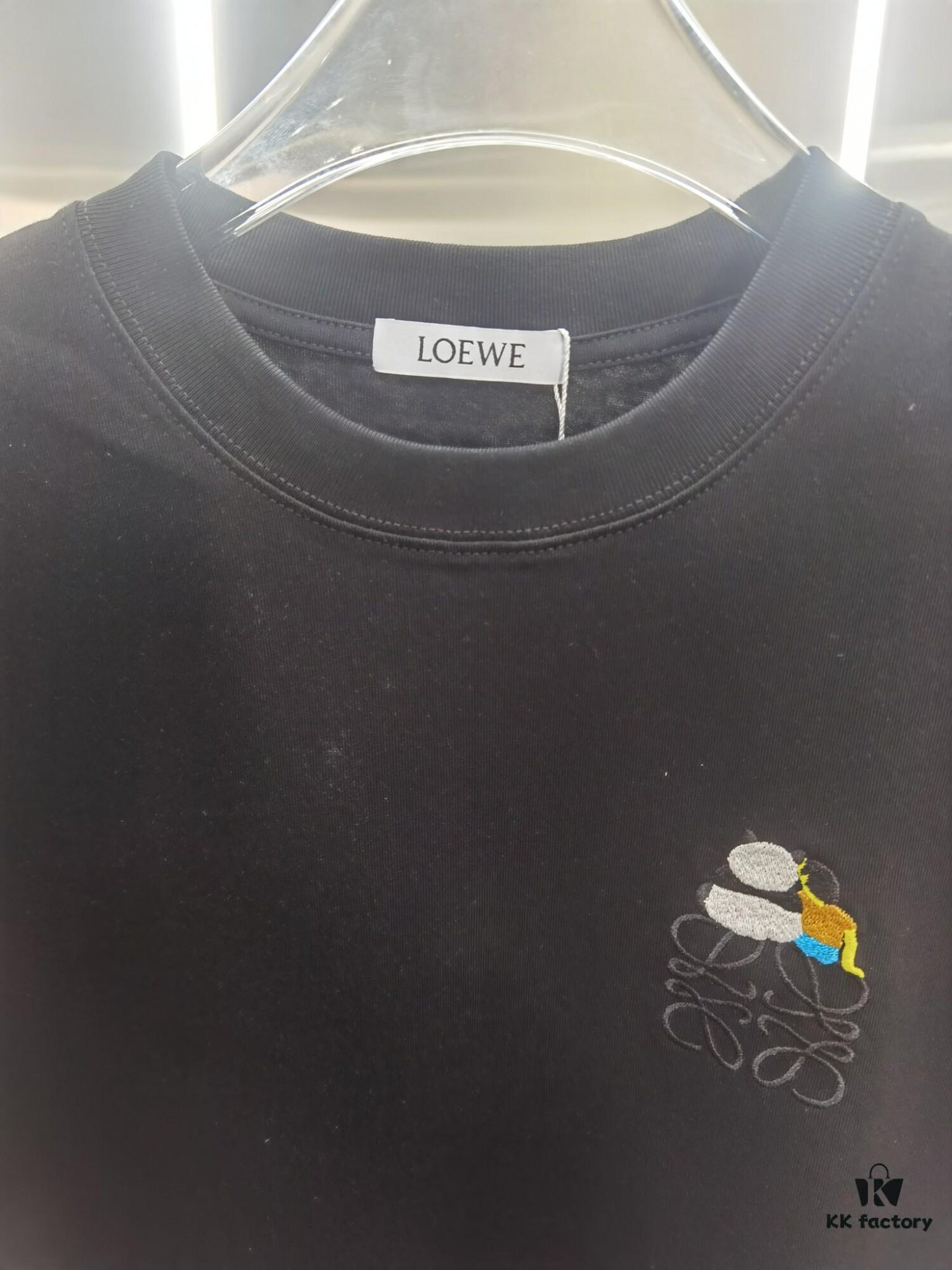 Loewe Embroidered Short Sleeve T-Shirt (Top Quality Version, Different from Standard Stock)