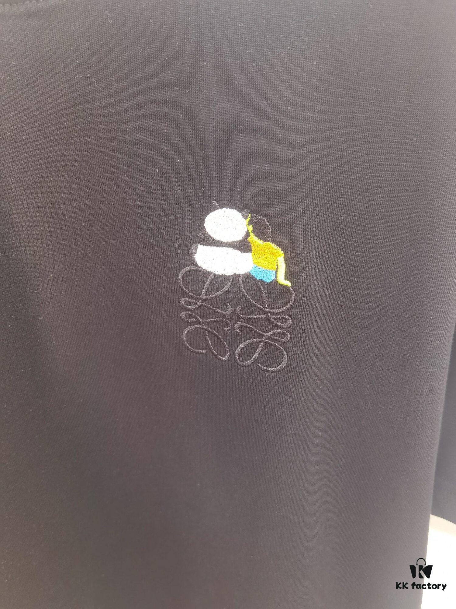 Loewe Embroidered Short Sleeve T-Shirt (Top Quality Version, Different from Standard Stock)