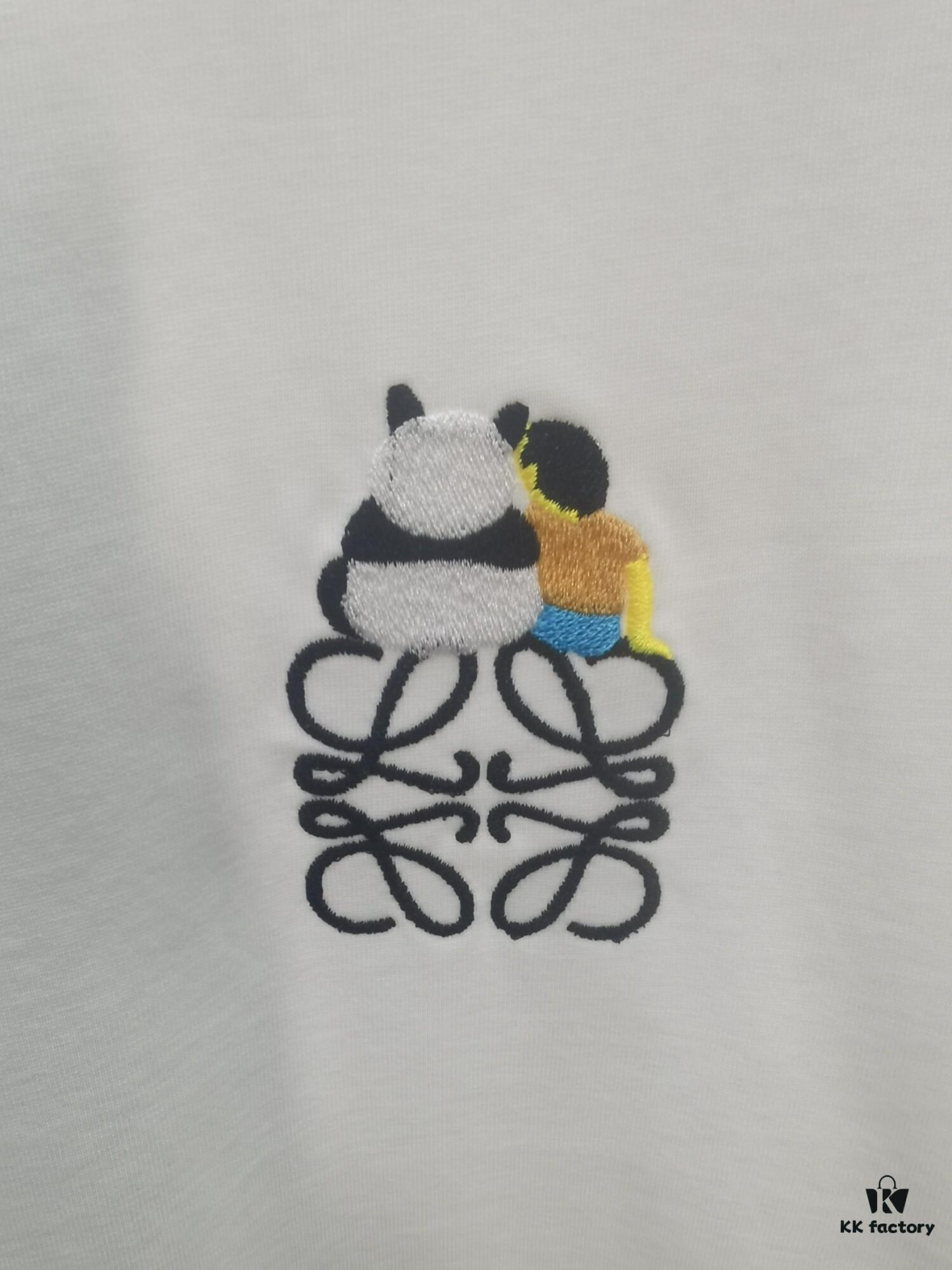Loewe Embroidered Short Sleeve T-Shirt (Top Quality Version, Different from Standard Stock)