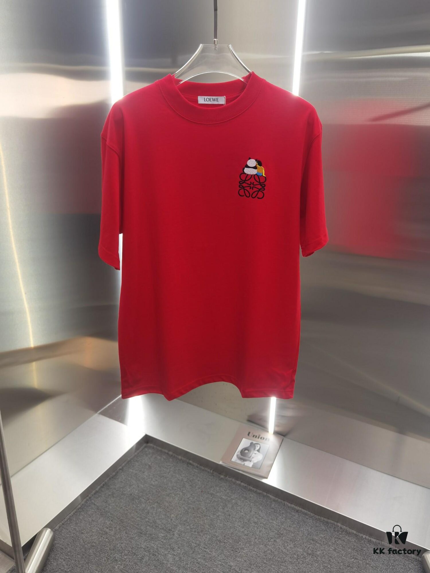 Loy*wei LO*WE (Embroidered Premium Version, Different from Standard Stock) Short Sleeve T-Shirt