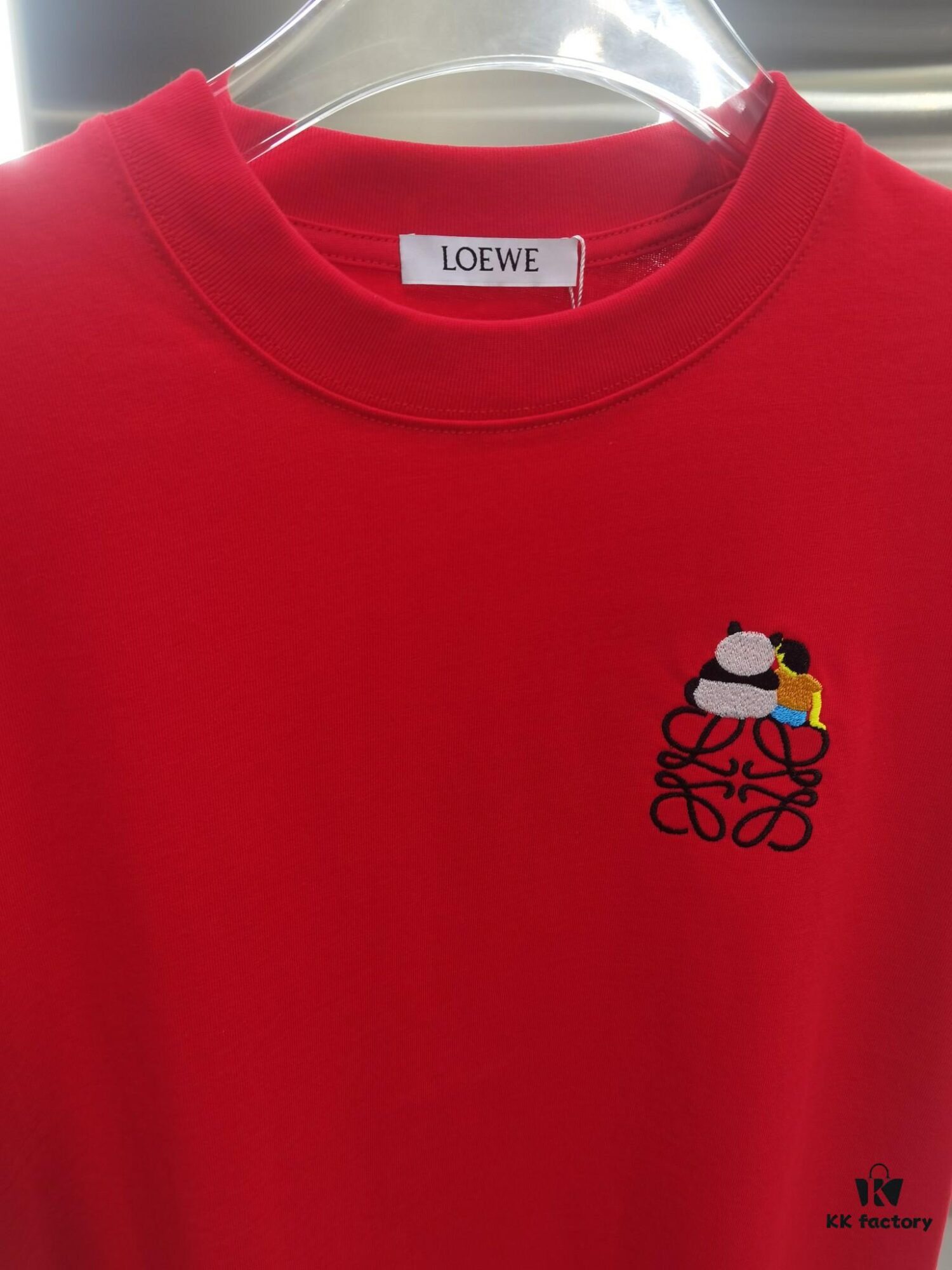 Loy*wei LO*WE (Embroidered Premium Version, Different from Standard Stock) Short Sleeve T-Shirt