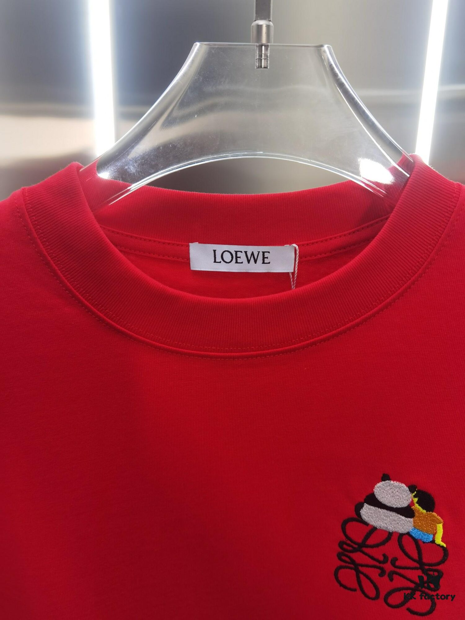 Loy*wei LO*WE (Embroidered Premium Version, Different from Standard Stock) Short Sleeve T-Shirt