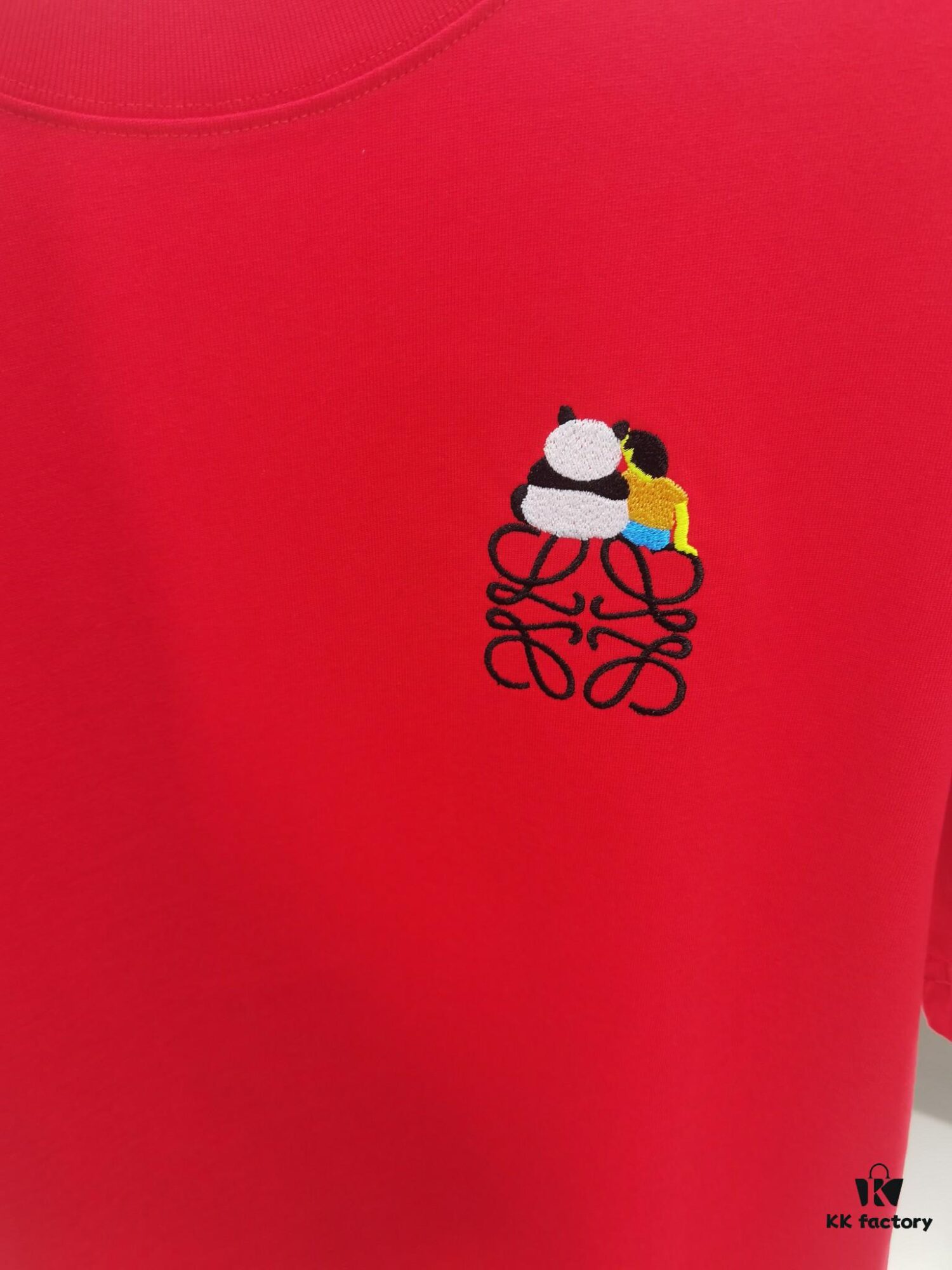 Loy*wei LO*WE (Embroidered Premium Version, Different from Standard Stock) Short Sleeve T-Shirt