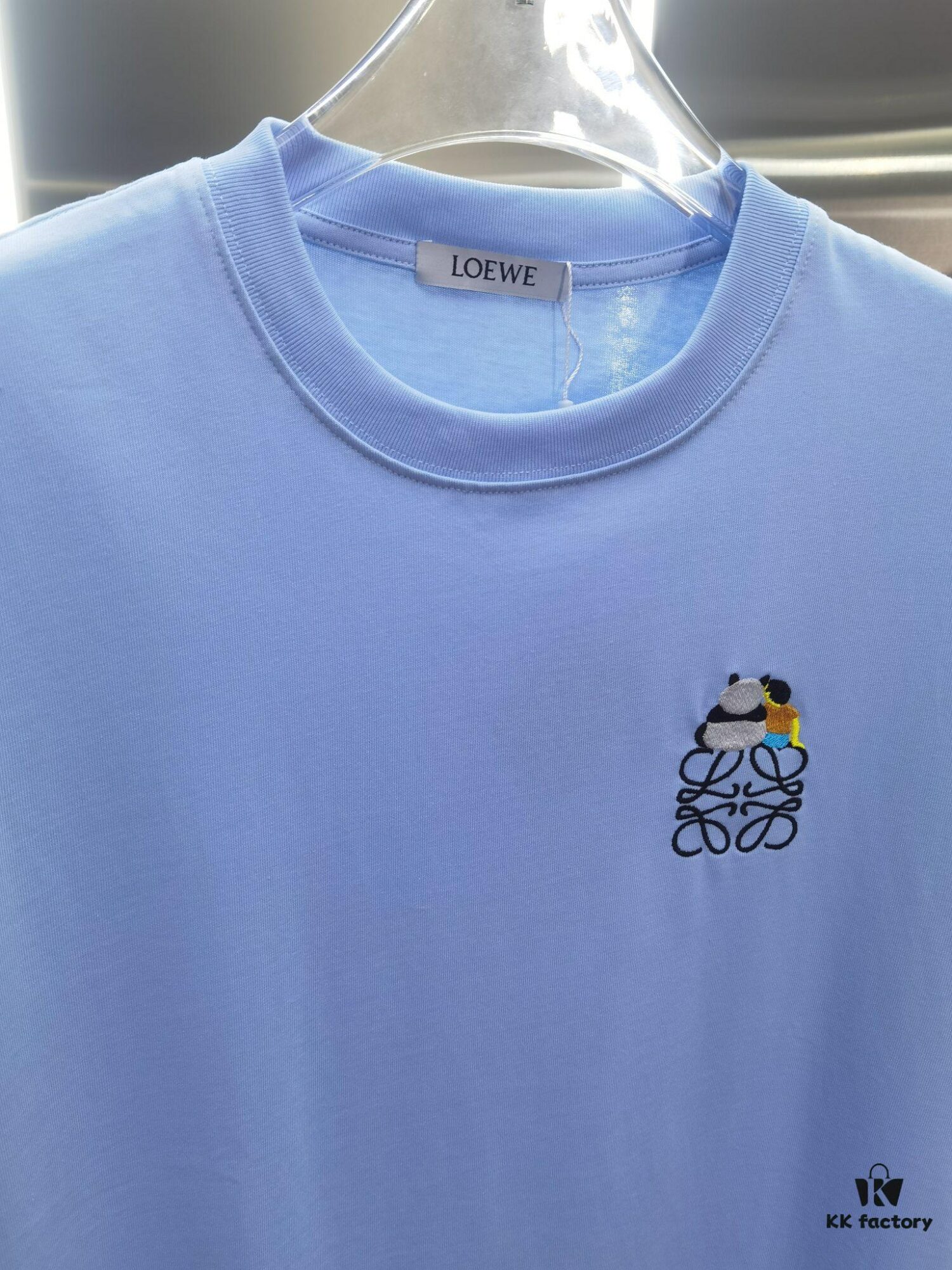 Loewe Embroidered Short Sleeve T-Shirt (Premium Version, Distinct from Standard Stock)