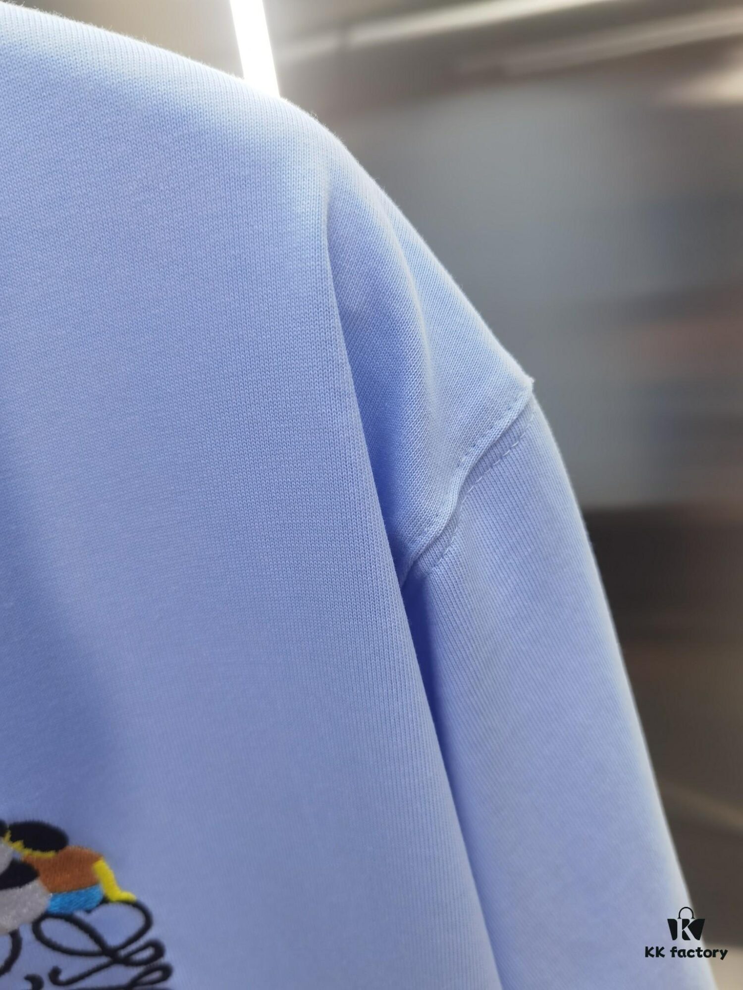 Loewe Embroidered Short Sleeve T-Shirt (Premium Version, Distinct from Standard Stock)