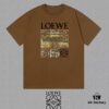 LOE Loewe 25SS Master-Designed Brand New Printed Round-Neck Short-Sleeve T-Shirt