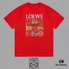 LOE Loewe 25SS Master-Designed Brand New Printed Round-Neck Short-Sleeve T-Shirt