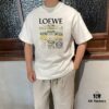 LOE Loewe 25SS Master-Designed Brand New Printed Round-Neck Short-Sleeve T-Shirt