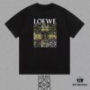 LOE Loewe 25SS Master-Designed Brand New Printed Round-Neck Short-Sleeve T-Shirt