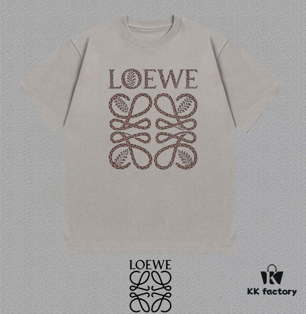 LOE Loewe 25SS Master-Designed Brand New Printed Round-Neck Short-Sleeve T-Shirt