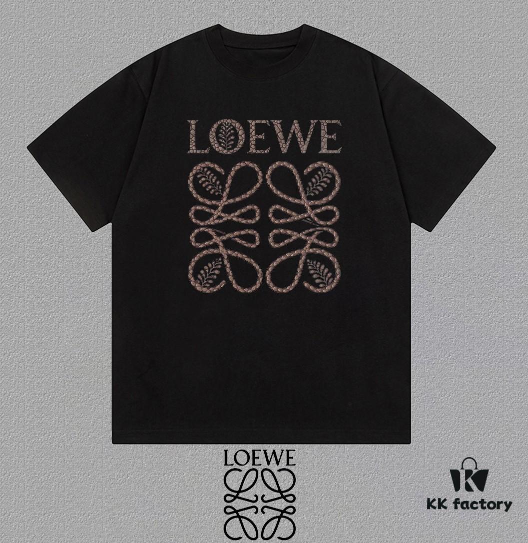 LOE Loewe 25SS Master-Designed New Arrival Printed Round-Neck Short-Sleeve T-Shirt