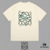 LOE Loewe 25SS Master-Designed Brand New Printed Round-Neck Short-Sleeve T-Shirt, Spring and Summer Latest Collection, OS Drop-Shoulder Fit, 300g Full Cotton, Stylish and Unique, Extremely Versatile and Attractive, Perfect Unisex Essential