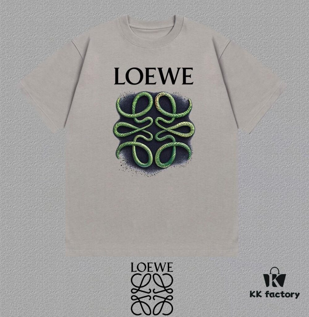 LOE Loewe 25SS Master-Designed Brand New Printed Round-Neck Short-Sleeve T-Shirt