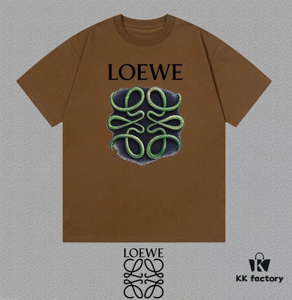 LOE Loewe 25SS Master-Designed New Arrival Printed Round-Neck Short-Sleeve T-Shirt
