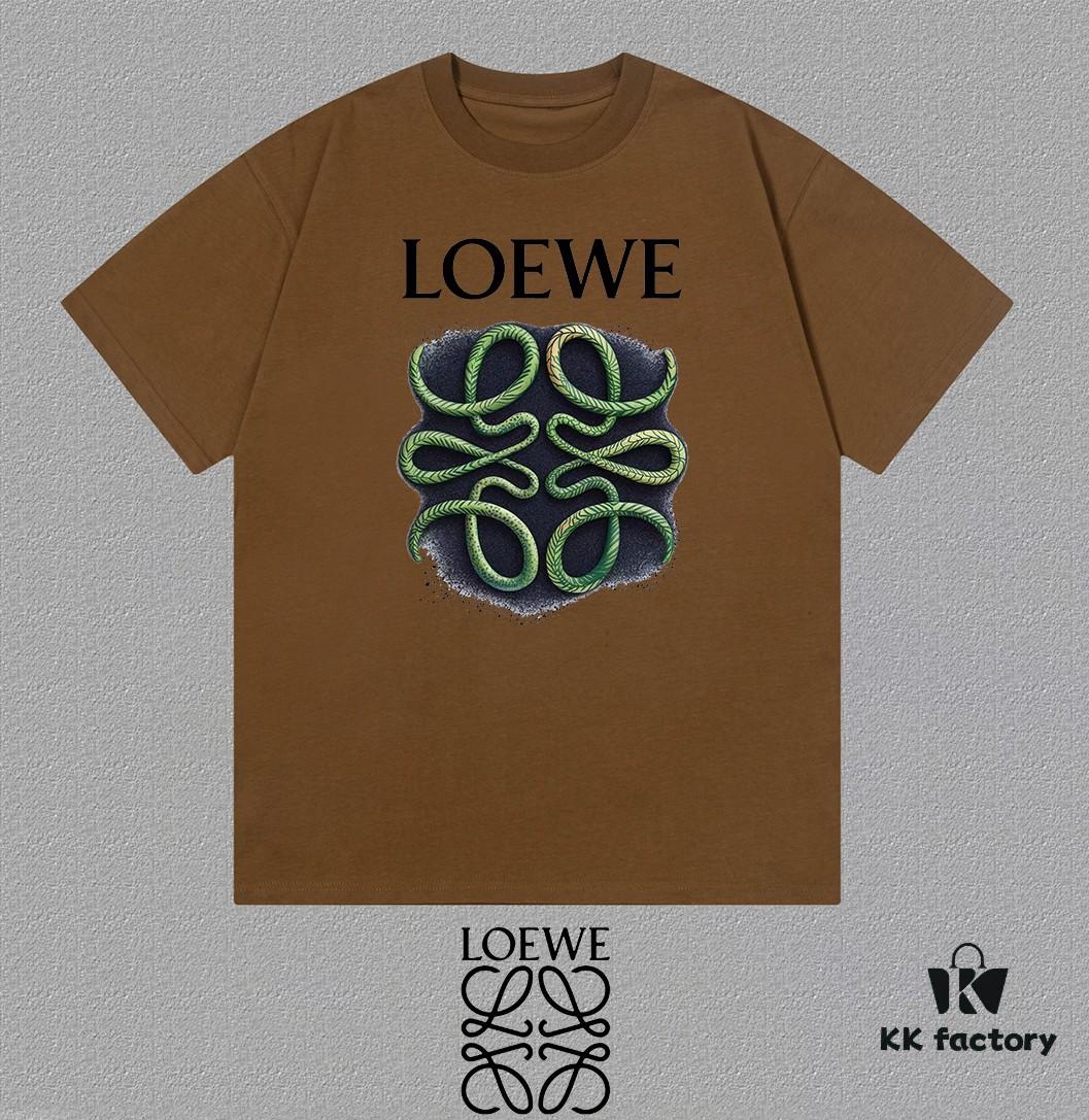 LOE Loewe 25SS Master-Designed New Arrival Printed Round-Neck Short-Sleeve T-Shirt