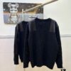 Prada Logo Triangle Long-Sleeve Crewneck Sweater