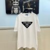 PRADA Logo Triangle Classic Print Short Sleeve T-Shirt Model 108