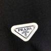PRADA 2025 Spring/Summer New Arrival Round Neck Short Sleeve T-Shirt with Triangular Logo Patch on Chest and Side Seam Pocket, Made of 320g Double-Yarn Combed Cotton Fabric, Slightly Loose Fit, Soft and Substantial Fabric Texture, Unisex Design