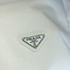 PRADA 2025 Spring/Summer New Arrival Round Neck Short Sleeve T-Shirt with Triangular Logo Patch on Chest and Side Stitch Pocket, Made of High Grammage 320g Double-Yarn Combed Cotton Fabric, Slightly Loose Fit, Soft and Substantial Fabric Texture, Unisex Design