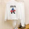 PRADA (Blessing for the Plus-Size) New Arrival 2025 Hooded Cardigan Set – Premium Authentic Design, Made with 100% Natural High-Quality Roman Cotton, Exquisite Hardware, Elegant and Comfortable Fit